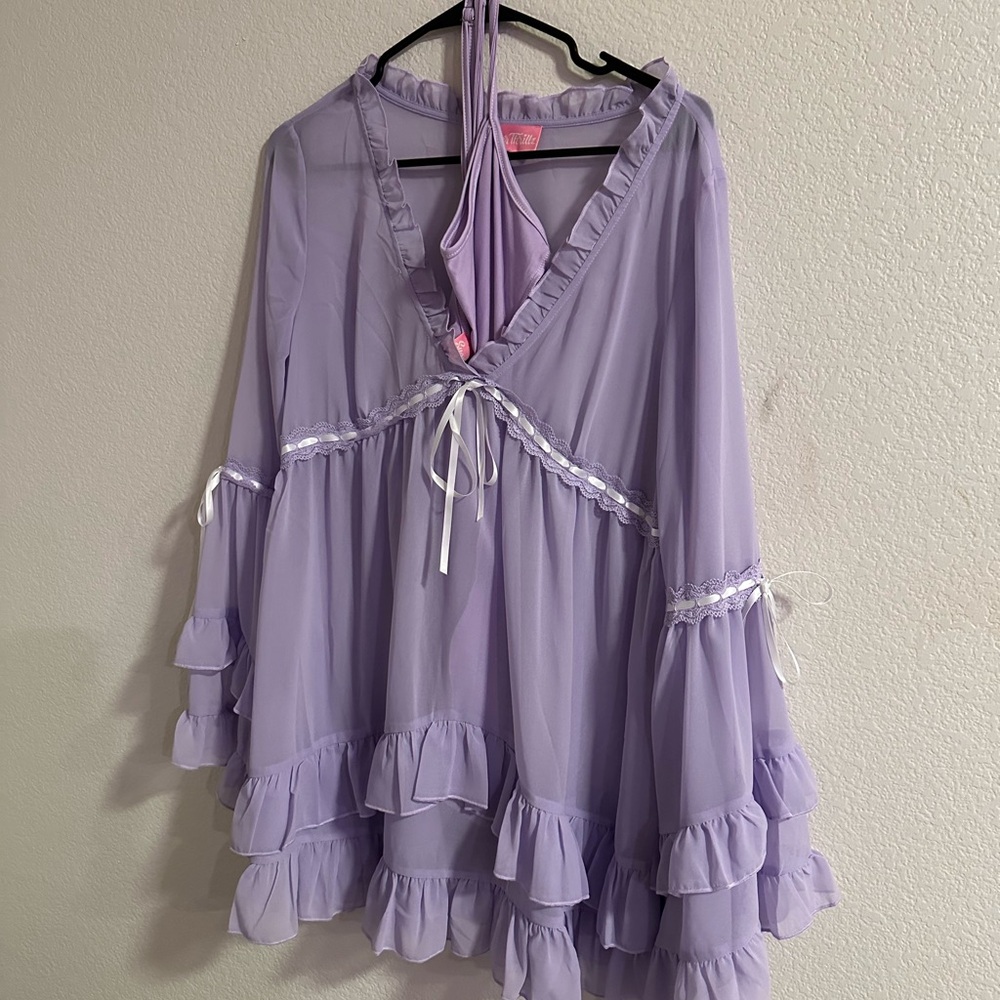Dolls Kill Sugar Thrillz Real Divinity Mini Dress